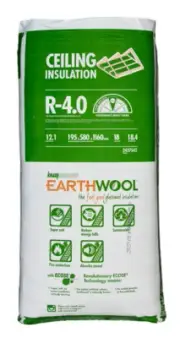 R4.0 580mm Knauf Earthwool Ceiling Insulation Batts