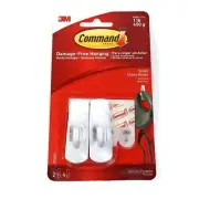 5 Pks 3M Command Strips 17002 Small Adhesive 1lb Hooks 10 Hooks 20 Strips NEW