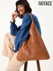FatFace Tan Brown Shoulder Tote Bag (AA2300) | $205