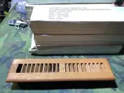 7 Solid Oak Cover 2.25x" Wood Floor Diffuser Register Vent HVAC Damper