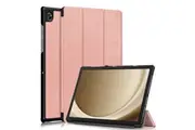 For Samsung Galaxy Tab A9 Case, 8.7 inch SM-X110 X115 Folio Smart Leather Magnetic Stand Case Cover (Rose Gold)