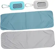 Toyvian 2Sets Quick Drying Sports Towels Comfortable Sweat Absorbent Towels for Gym Outdoor Activities Multi Use Towel Lake for Fitness
