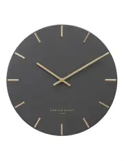 [One Six Eight London] Luca Silent Wall Clock 60cm in Charcoal