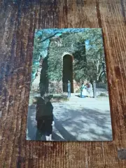 Vintage Postcard Jamestown Church Virginia Tower Of The Church Bx3-2