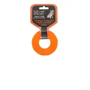 Scream Xtreme Treat Tyre Loud Orange Dog Toy (Small - 9cm x 3cm)