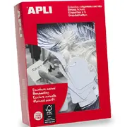 Apli Strung Tickets Tags 9x24mm White Box 1000