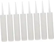 8Sets Caulking Empty Tubes Refillable Sealant Caulk Tube for Easy Application for Epoxy Grouting Cracks Leaks Lightweight Practical Design