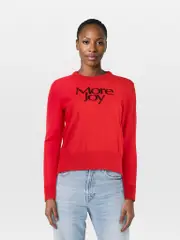 Christopher Kane More Joy Red Wool More Joy Knit Jumper