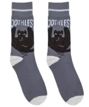 ~ How to Train Your Dragon Socks ~ Toothless Crew Socks Adult Size 5-8 ~