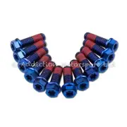 12x Blue Titanium Front Disc Rotor Bolts Screws for KTM 990 Supermoto R 2012-13