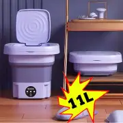 11L Foldable Washing Machine Portable Socks Underwear Panties Retractable