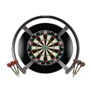 Target Darts OMNI Tex Titan Dart Board, Black Surround, + Darts