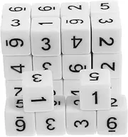 JOINPAYA 30pcs Acrylic 6-Sided Dice Set Large Dice for Party Games Board Game Replacement Portable Lightweight
