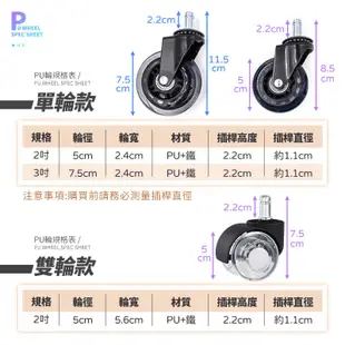 輪子 辦公室靜音PU滑順滾輪 萬向輪 推車輪子 輪子輪 電腦椅輪子 PU活動輪 辦公椅活動輪 (0.7折)