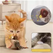 Interactive Chirping Bird Cat Toy Flapping Automatic Bird Sound For Cat Exercise
