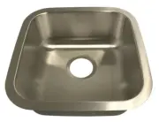 BLANCO 15x15 Stellar Undermount Refined Brushed Stainless Steel Bar Sink 441026