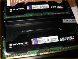 JULE 3C會社-金士頓 雙面 DDR3 1600 4G X2 共 8GB 8G XMP 全新/HyperX 記憶體