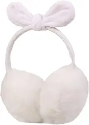 [Soghot] Ear Warmers Soft Warm Ear Muffs One Size Headband Winter Outdoor Earmuffs Ear Covers for Cold Weather White