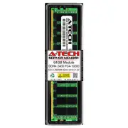 64GB PC4-19200 ECC LRDIMM Samsung M386A8K40CM2-CRC Equivalent Server Memory RAM