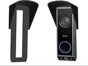 Gestech Weather Rain Cover for Eufy 2K E340 Dual Cam Doorbell Rain Cover for Eufy E340 Wireless Battrey Version No Drill Anti Glare