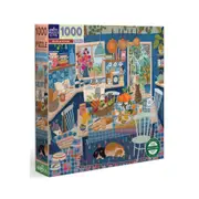 1000pc eeBoo Jigsaw Puzzle 58.4cm Educational Fun Play Game Blue Kitchen 14+