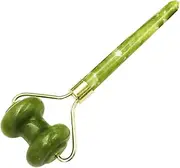FOMIYES Roller Face Thinner Massage Skin Stick Double Jade Muscles Rollers Green