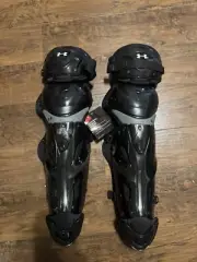 Under Armour UA Converge II Pro Series "14.5" Baseball Catcher's Leg Guards BLK