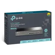 Tp-Link Tl-Sg1008Mp 8-Port Gigabit Desktop/Rackmount Switch With 8-Port Poe+