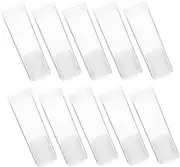 Angoily 10pcs Clear Plastic Coin Tubes with Lid Assorted Coin Holders and Storage Transparent Design for Easy Viewing and Versatile Use