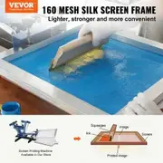 Screen Printing Kit, 2 Pieces Aluminum Silk Screen Printing Frames, Silk Screen Printing Frame with 160 Count Mesh, High Tension Nylon Mesh and Sealing Tape for T-shirts DIY Printing