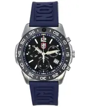 Luminox Pacific Diver Swiss Made Chronograph Navy Rubber Strap Black Dial Swiss Quartz Diver's XS.3143 200M Men's Watch