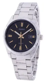 Casio Enticer Quartz Luminous Hands Stainless Steel MTP-1302D-1A2V Mens Watch