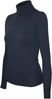 [Cielo] Women's Soft Stretch Mock Turtle Neck Pullover Knit Sweater