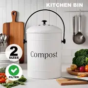 3.5L/5L Compost Bin Rubbish Waste Kitchen Composter Trash Bucket Recycling Scrap