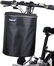 Bicycle Basket Front Scooter Basket Foldable Waterproof Bicycle Handlebar Basket Foldable Bicycle Basket Bicycle Front Bag with Reflective Strap for Shopping Scooter Balance Bikes