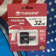 Transcend 32GB Class 10 MicroSDHC 90 MB/s Memory Card (TS32GUSDU1)