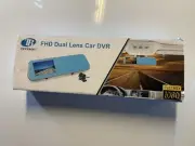 Car DVR Rearview Mirror Dash Cam FHD 1080P Dual Lens Front Rear Camera 10" TB