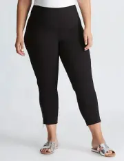 BNWT Size 24 AUTOGRAPH Black Super Stretch Ankle Grazer Pants