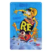 The Garage Is Mine Rat Fink House Is Yours Tin Metal Sign Rustic Look Vintage