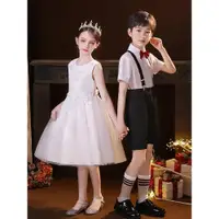 在飛比找ETMall東森購物網優惠-六一兒童白色公主裙時尚合唱服