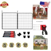 Electrostatic Coated 32'' Dog Playpen with Two Panels - Safe for All Life Stages