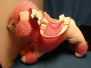 Plush Sequin Pink Poodle Handbag : Girls Purse Toy : Sensory Purse