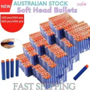100 x Bullets SOFT HEAD Strike Elite Dart Refill Fits Most Nerf Guns BLUE