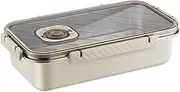 BBTISG Stainless Steel Food Storage Box, Leak-proof Stainless Steel Food Storage Container Storage Bacon Storage Container for Fridge Airtight Deli Meat Storage Containers