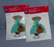 Lot of 2 Packs - Wilton Shaped Party Bags 15 Each Pack - New