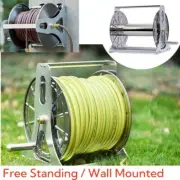 Metal Hose Reel Garden Water Pipe Storage Rack 1/2'' X 60M Swivel Fire Fighting