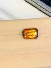 Emerald cut Sphene Gemstone will full Fire Sphene, Titanite Gemstone 3.50 CT