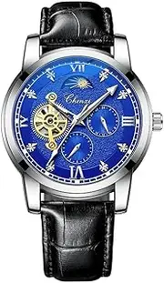 [DAXIAOYU] Luxury Men Automatic Winding Mechanical Watch Tourbillon Skeleton Waterproof Mens Watches Business Wristwatch Male Clock