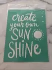 Chalk Couture Create Your Own Sunshine Retired Transfer Stencil New 8x10 B SIZE
