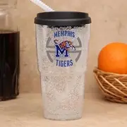 NCAA Memphis Tigers Crystal Freeze Tumbler with Lid, 24-Ounce